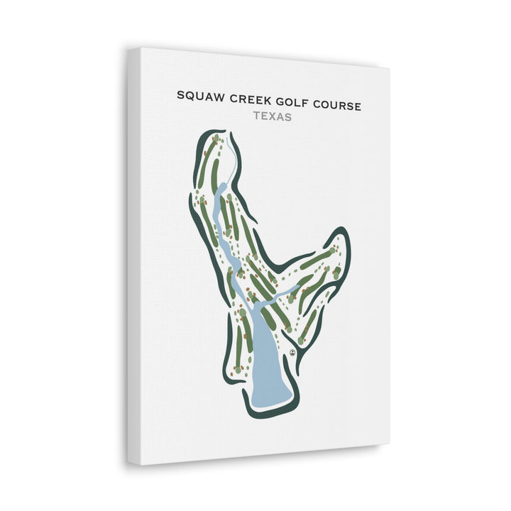Squaw Creek Golf Course, Texas - Printed Golf Courses