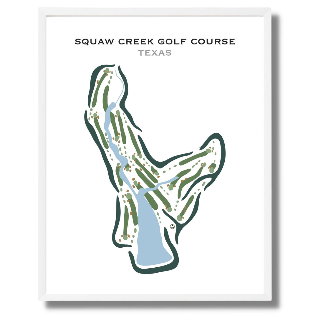Squaw Creek Golf Course, Texas - Printed Golf Courses