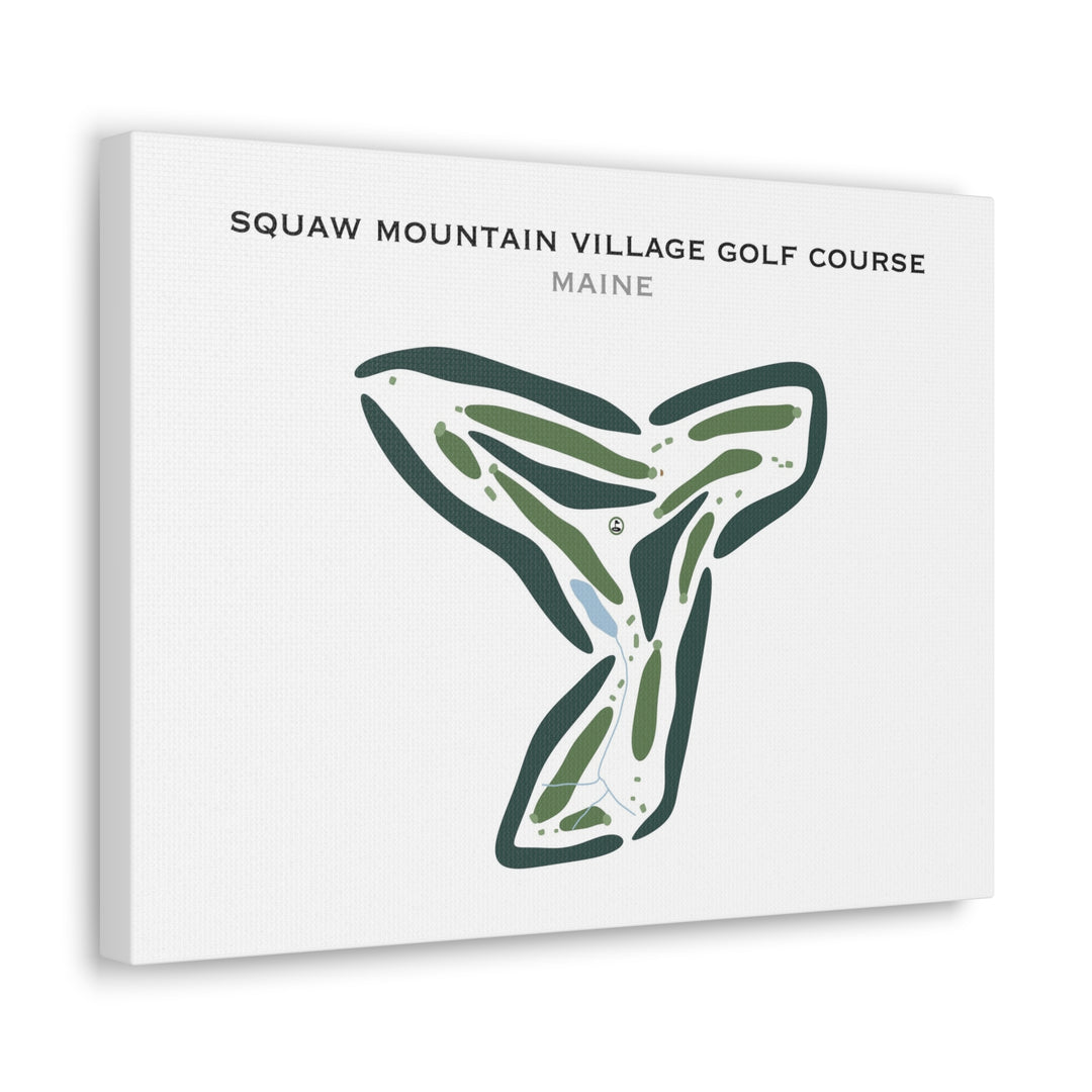 Squaw Mountain Village Golf Course, Maine - Printed Golf Courses