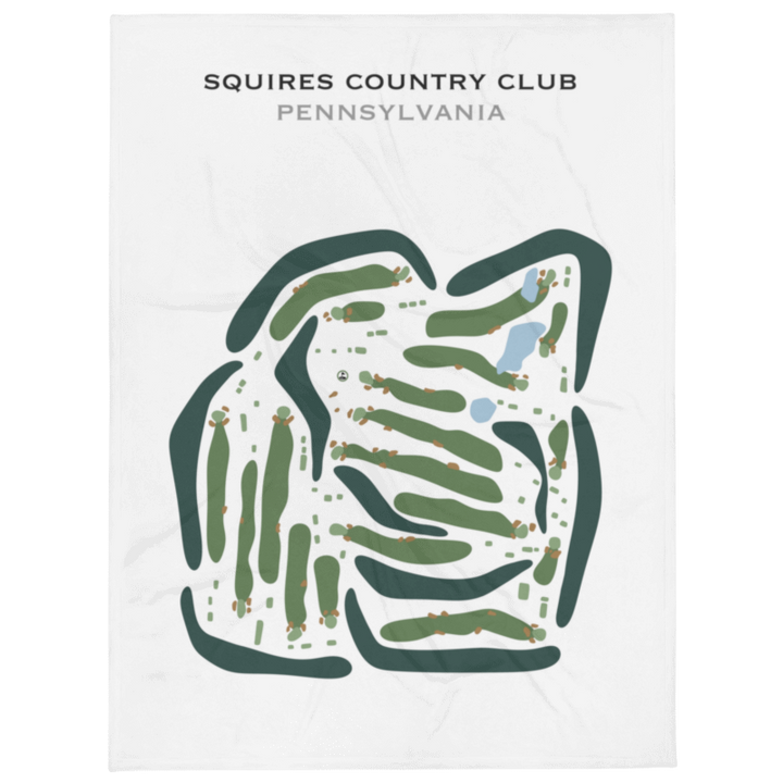 Squires Country Club, Pennsylvania - Printed Golf Courses