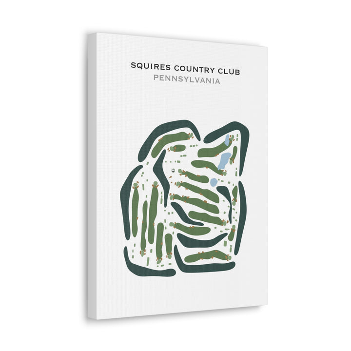 Squires Country Club, Pennsylvania - Printed Golf Courses