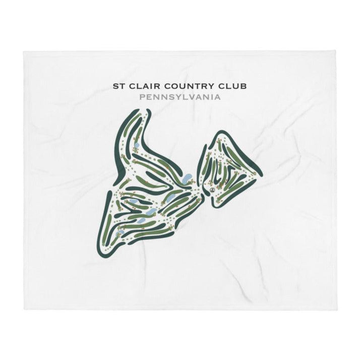 St. Clair Country Club, Pennsylvania - Printed Golf Courses - Golf Course Prints