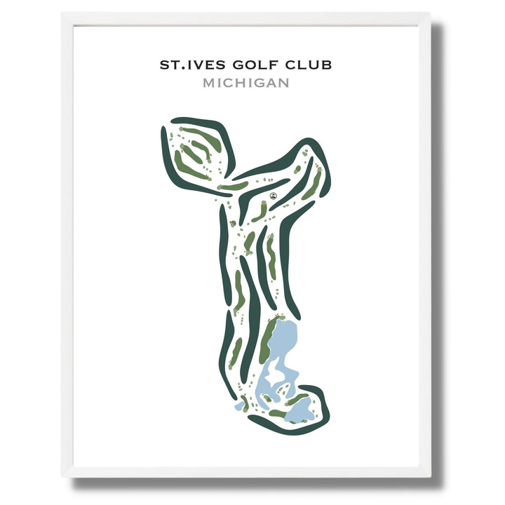 St. Ives Golf Club, Michigan - Printed Golf Courses