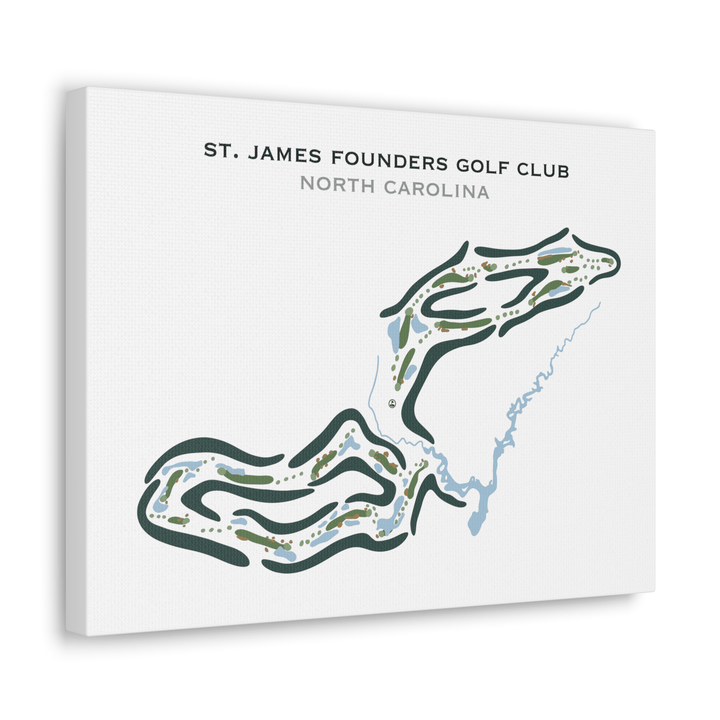 St. James Founders Golf Club, North Carolina - Printed Golf Courses - Golf Course Prints