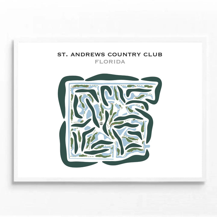 St Andrews Country Club, Florida - Printed Golf Courses