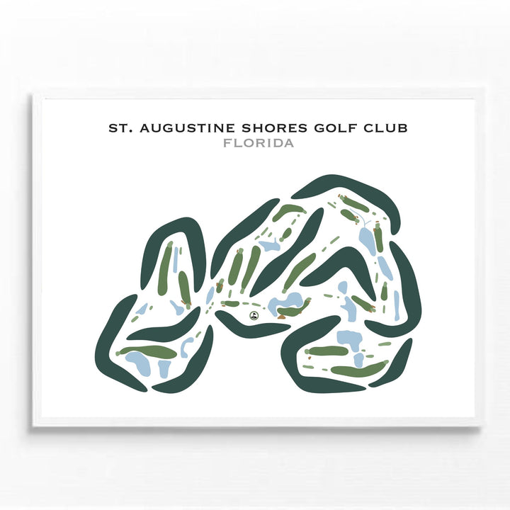 St. Augustine Shores Golf Club, Florida - Printed Golf Courses