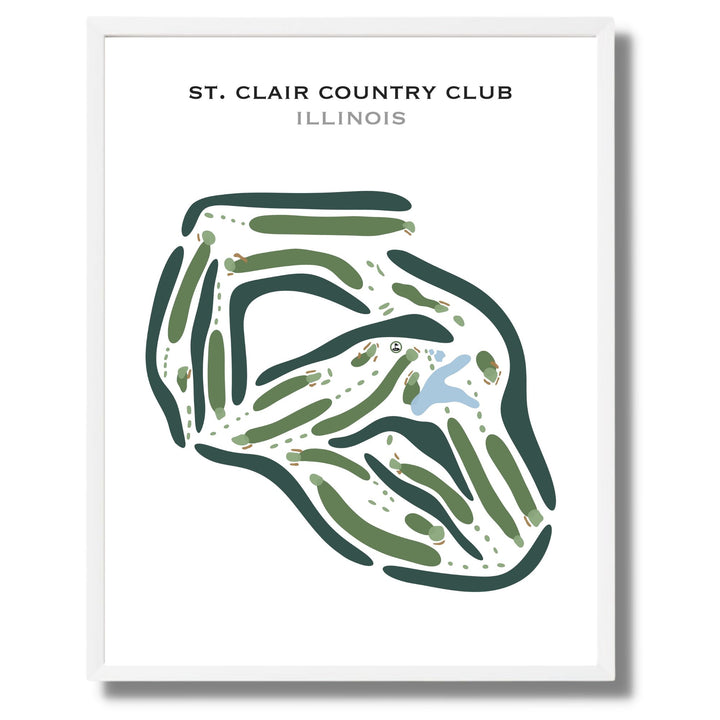 St. Clair Country Club, Illinois - Printed Golf Courses