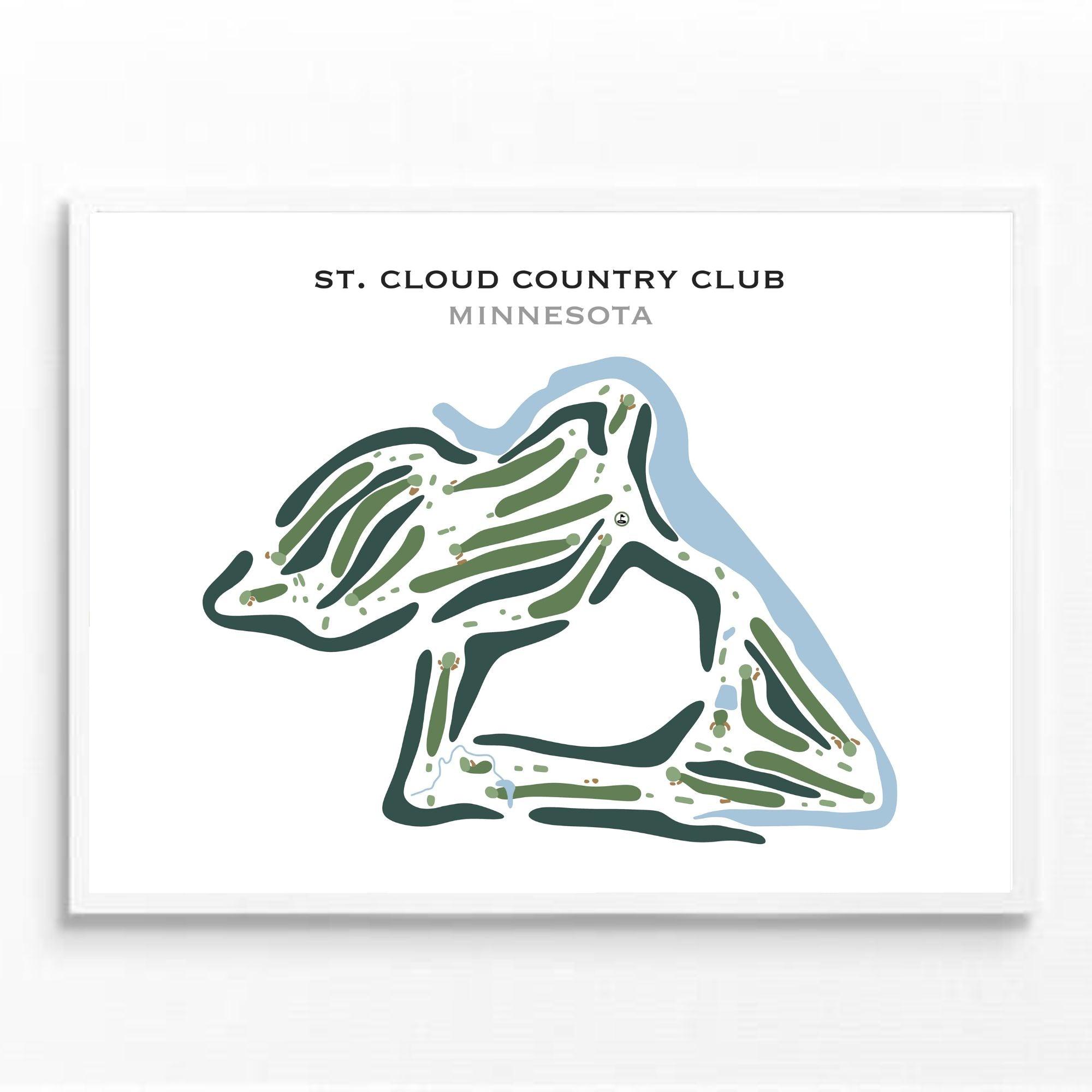 St. Cloud Country Club, Minnesota - Printed Golf Course