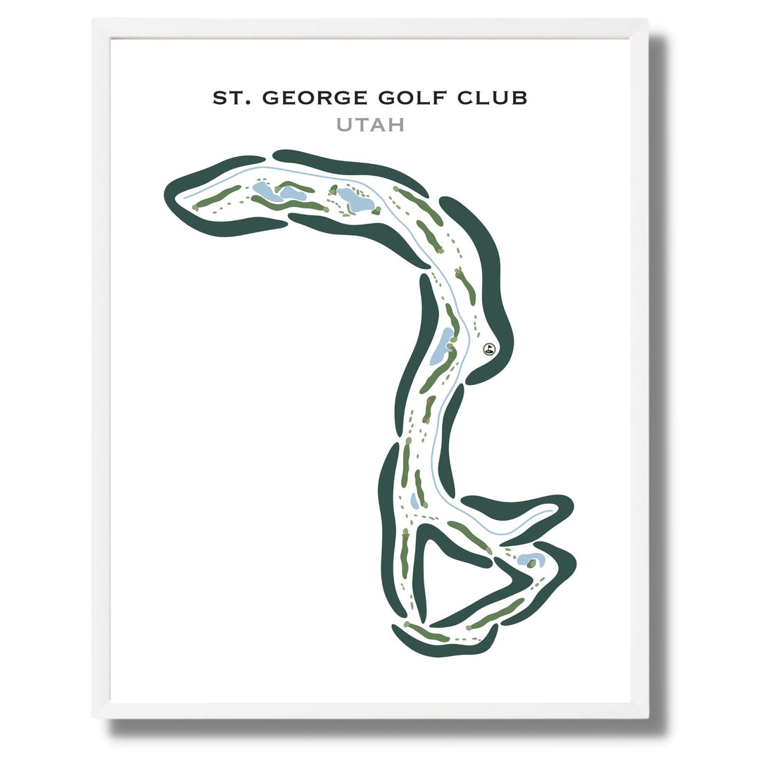 St. George Golf Club, St. George Utah - Printed Golf Courses