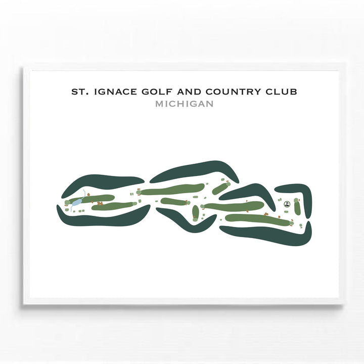 St. Ignace Golf & Country Club, Michigan - Printed Golf Courses