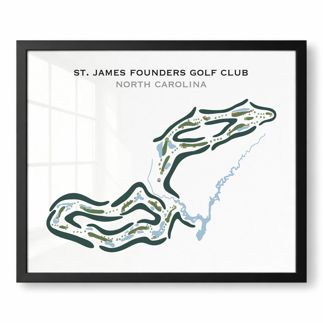 St. James Founders Golf Club, North Carolina - Printed Golf Courses