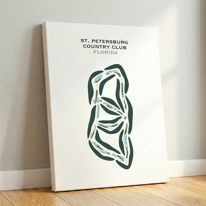 St. Petersburg Country Club, Florida - Printed Golf Courses
