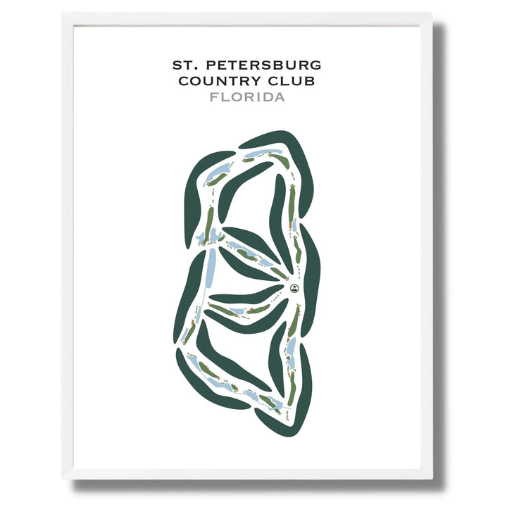 St. Petersburg Country Club, Florida - Printed Golf Courses