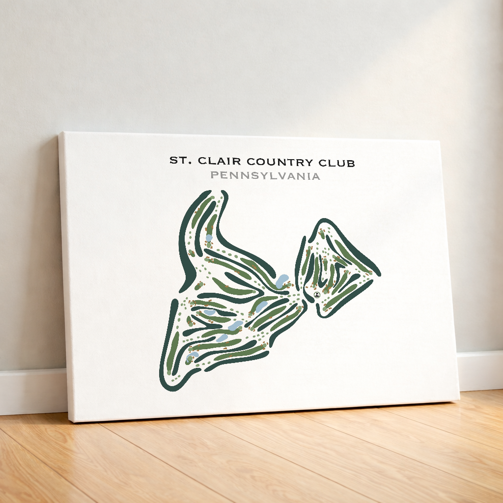 St. Clair Country Club, Pennsylvania - Printed Golf Courses