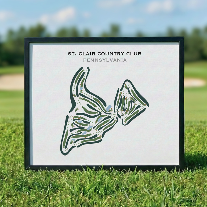 St. Clair Country Club, Pennsylvania - Printed Golf Courses