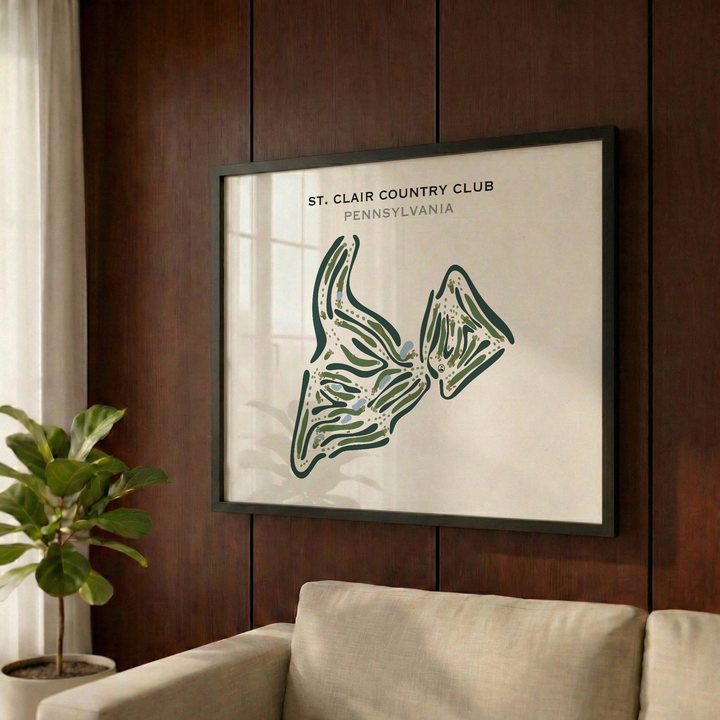 St. Clair Country Club, Pennsylvania - Printed Golf Courses