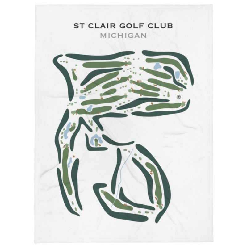 St. Clair Golf Club, Michigan - Printed Golf Course