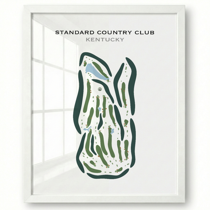 Standard Country Club, Kentucky - Printed Golf Courses