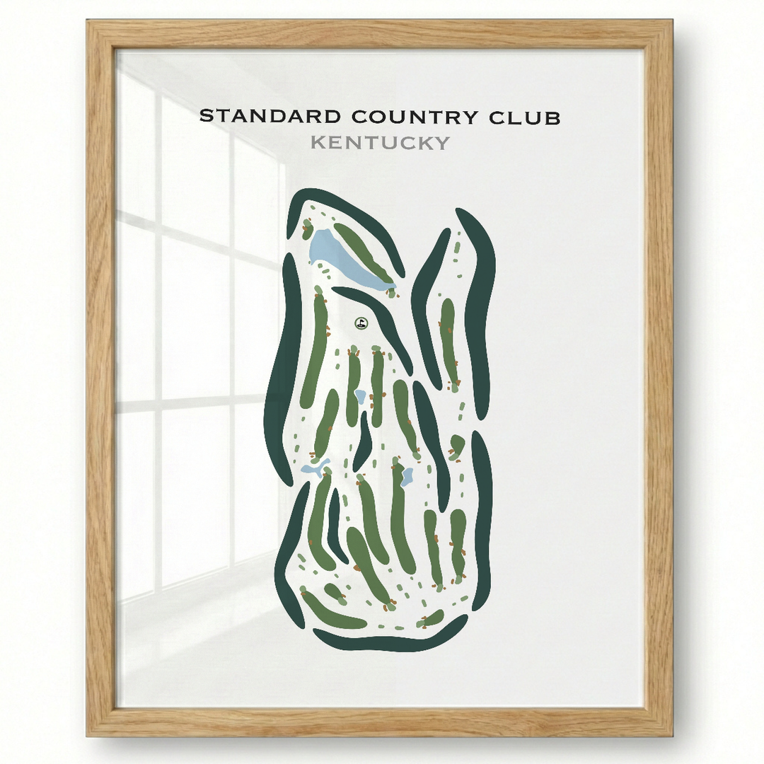 Standard Country Club, Kentucky - Printed Golf Courses
