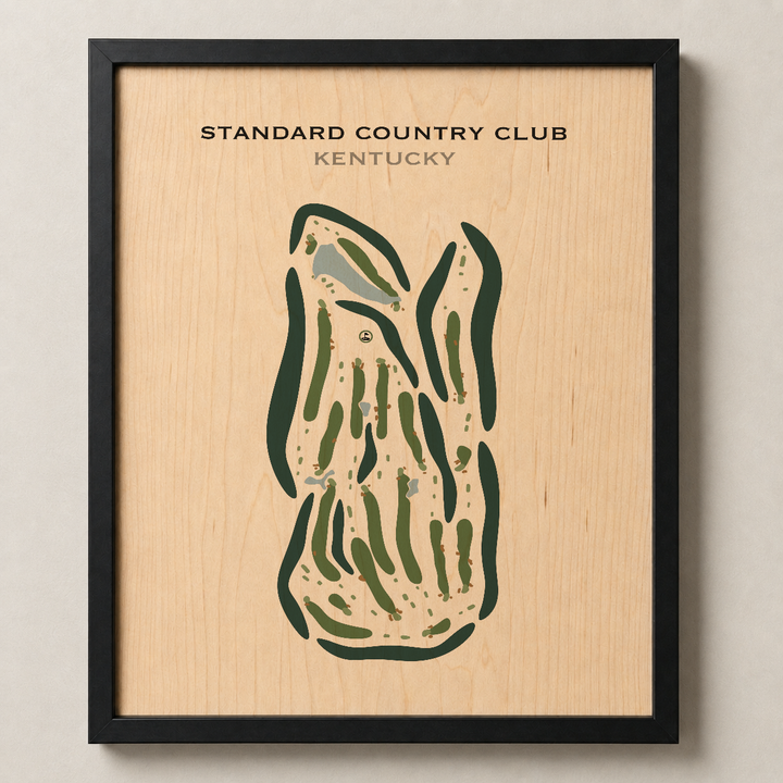 Standard Country Club, Kentucky - Printed Golf Courses