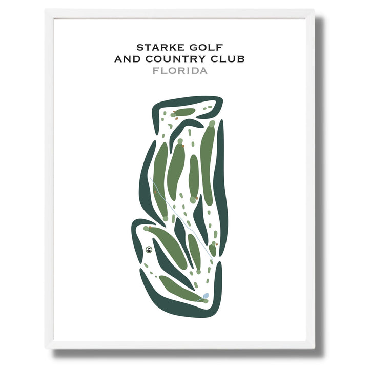 Starke Golf & Country Club, Florida - Printed Golf Courses