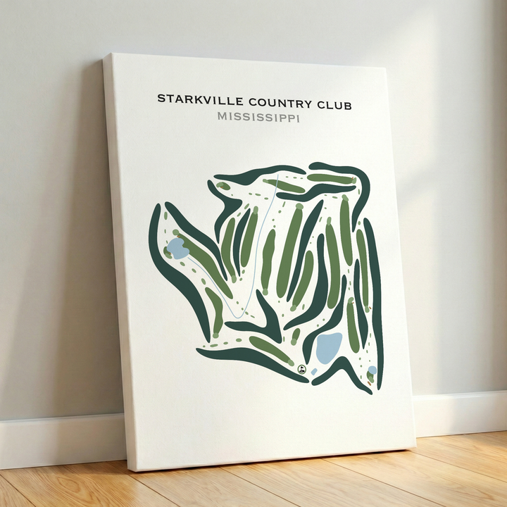 Starkville Country Club, Mississippi - Printed Golf Courses