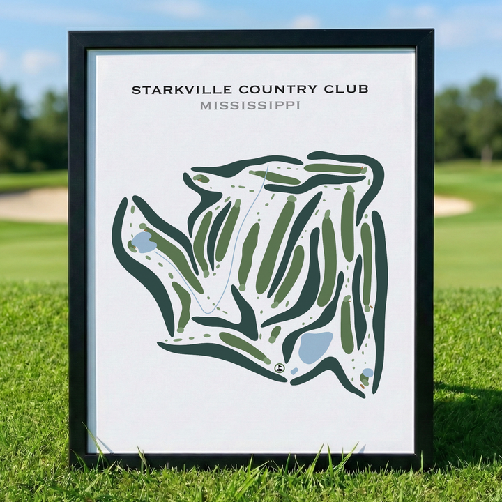 Starkville Country Club, Mississippi - Printed Golf Courses