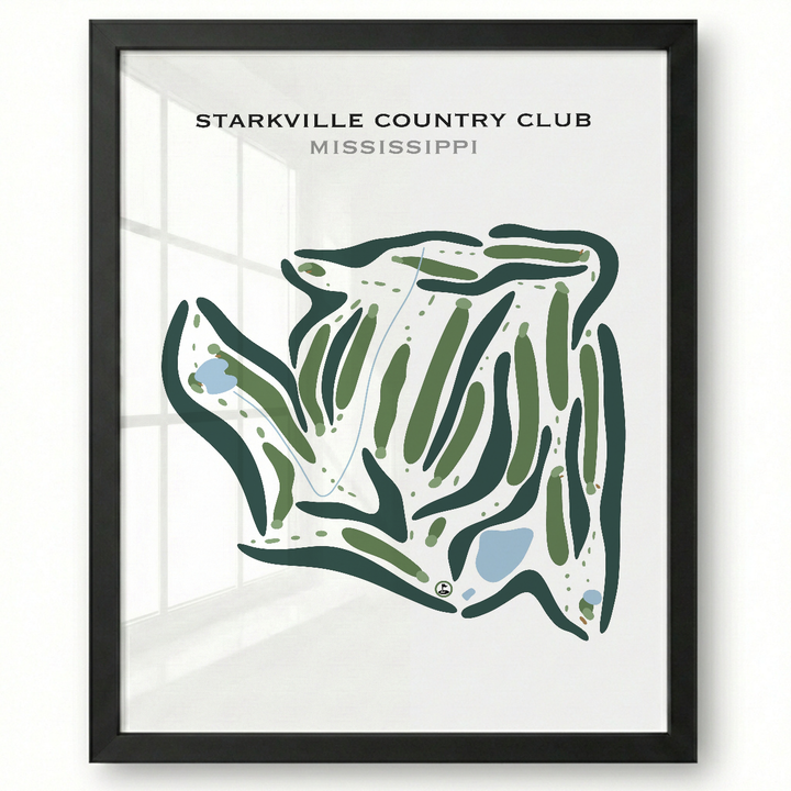 Starkville Country Club, Mississippi - Printed Golf Courses