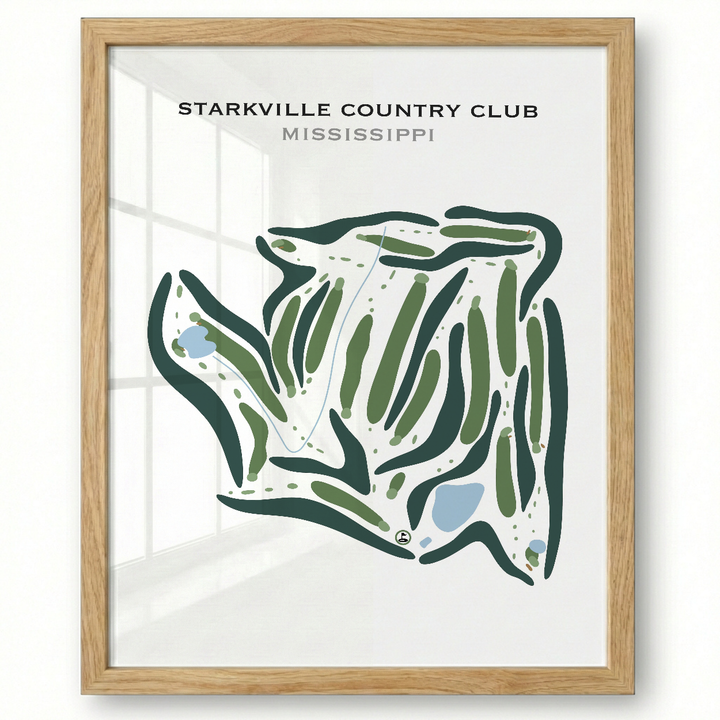 Starkville Country Club, Mississippi - Printed Golf Courses