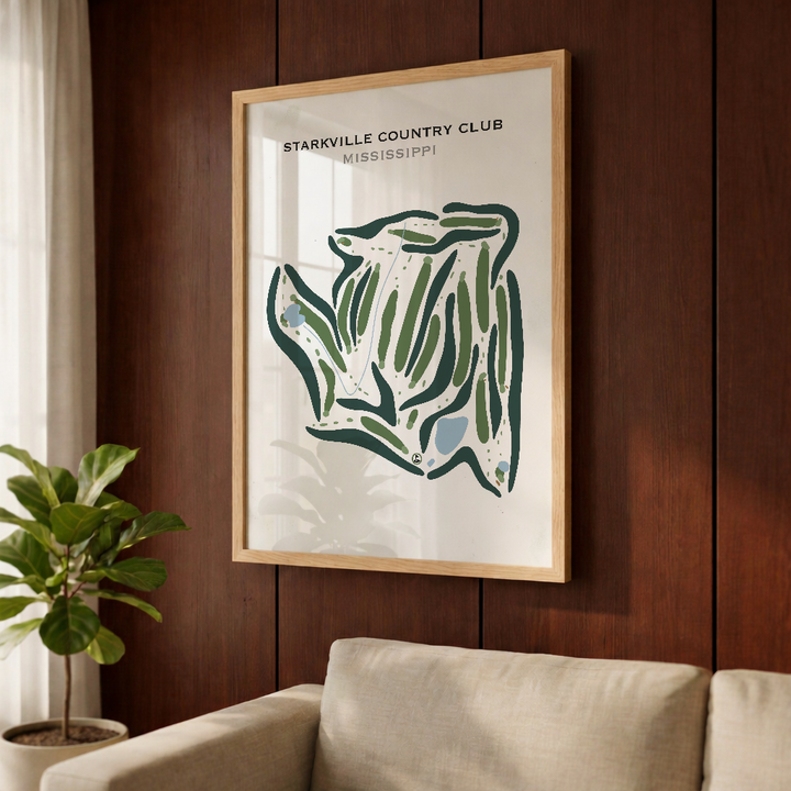 Starkville Country Club, Mississippi - Printed Golf Courses