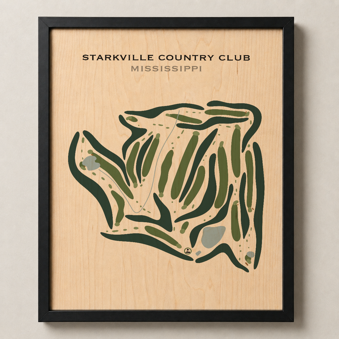 Starkville Country Club, Mississippi - Printed Golf Courses