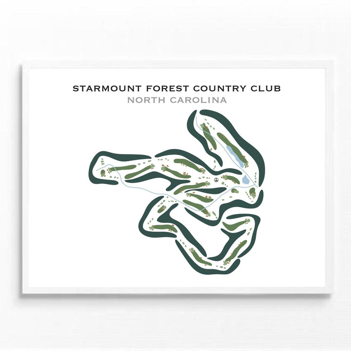 Starmount Forest Country Club, North Carolina - Printed Golf Courses - Golf Course Prints