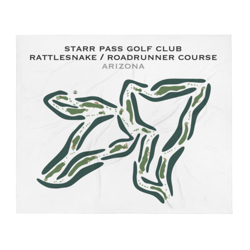 Starr Pass Golf Club, Rattlesnake-Roadrunner Courses, Arizona - Printed Golf Course