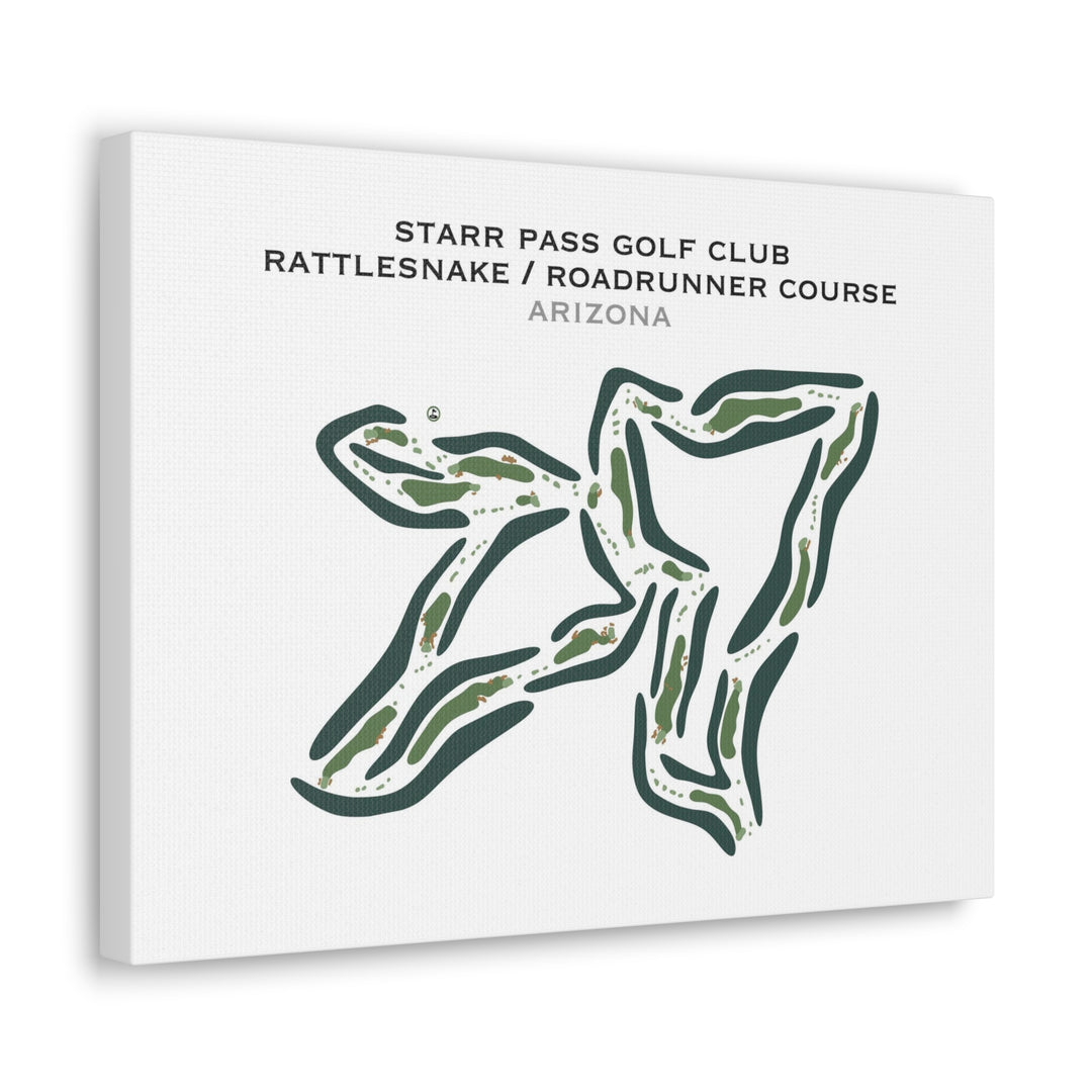 Starr Pass Golf Club, Rattlesnake-Roadrunner Courses, Arizona - Printed Golf Course