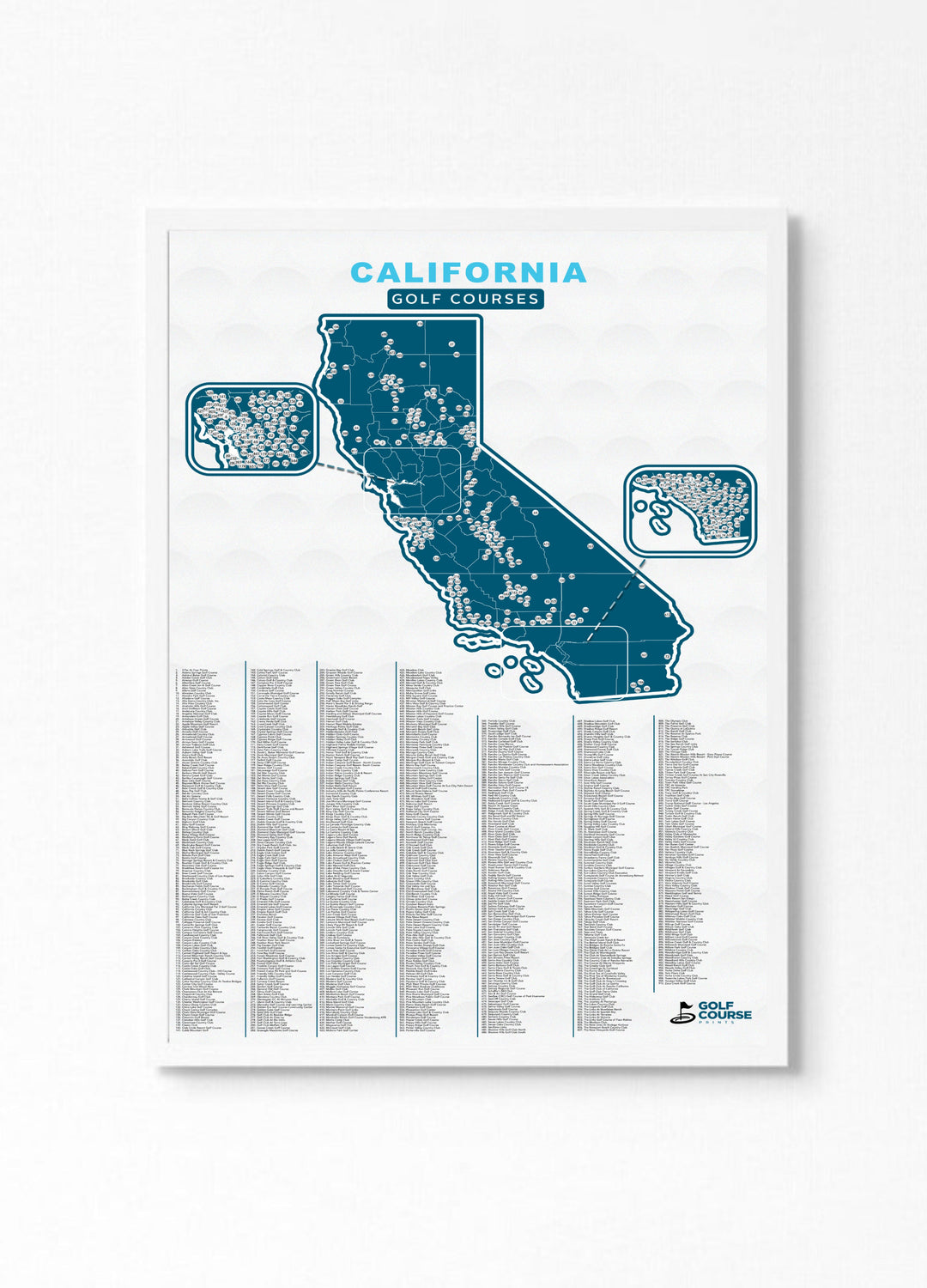 Map of California Golf Courses