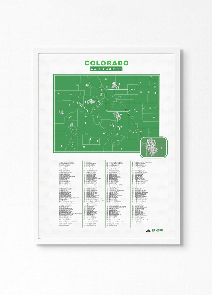 Map of Colorado Golf Courses