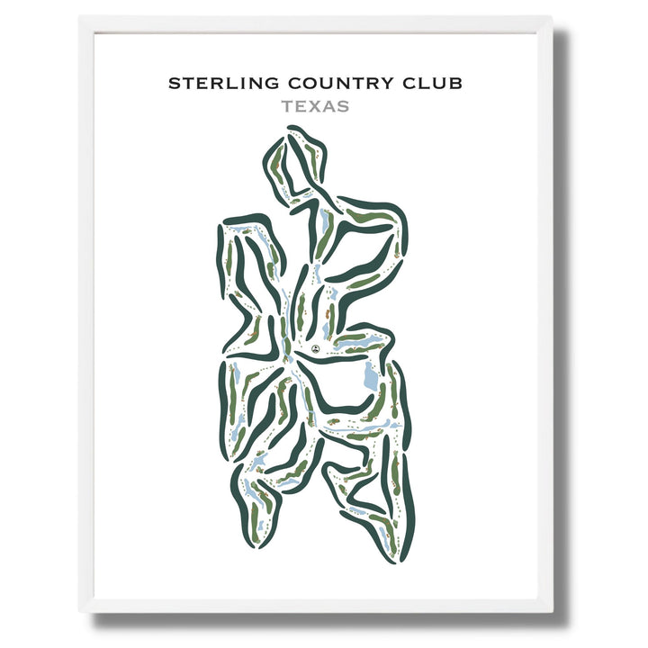 Sterling Country Club, Texas - Printed Golf Courses