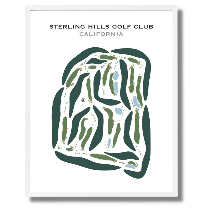 Sterling Hills Golf Club, California - Printed Golf Courses
