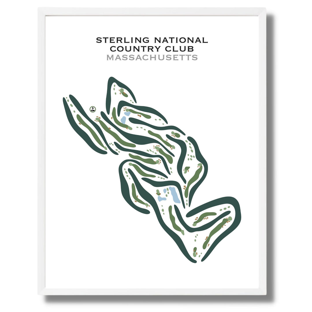 Sterling National Country Club, Massachusetts - Printed Golf Courses