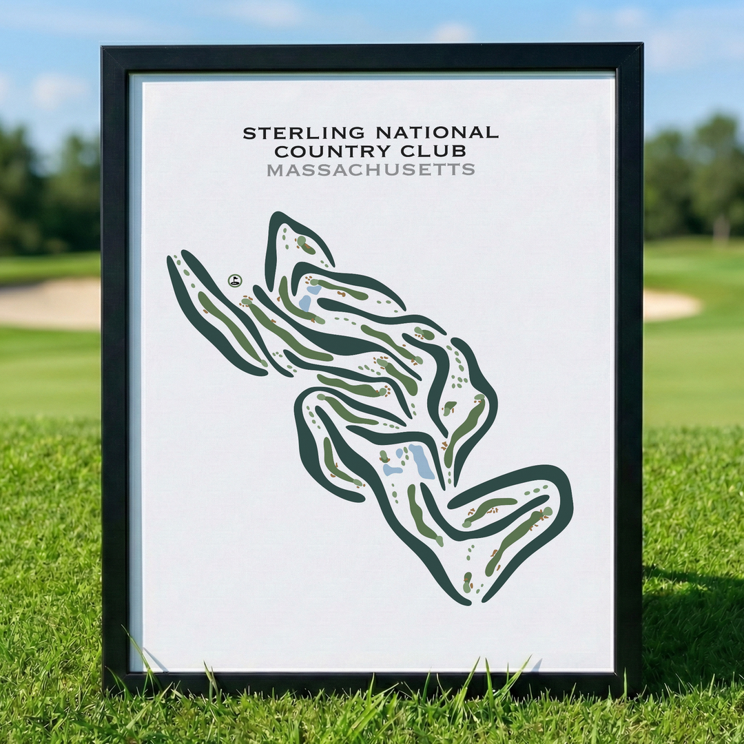 Sterling National Country Club, Massachusetts - Printed Golf Courses