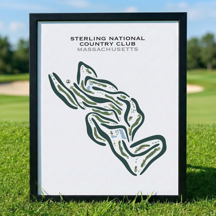 Sterling National Country Club, Massachusetts - Printed Golf Courses