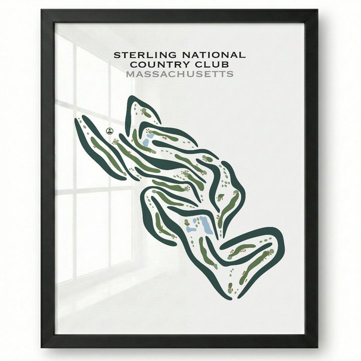 Sterling National Country Club, Massachusetts - Printed Golf Courses
