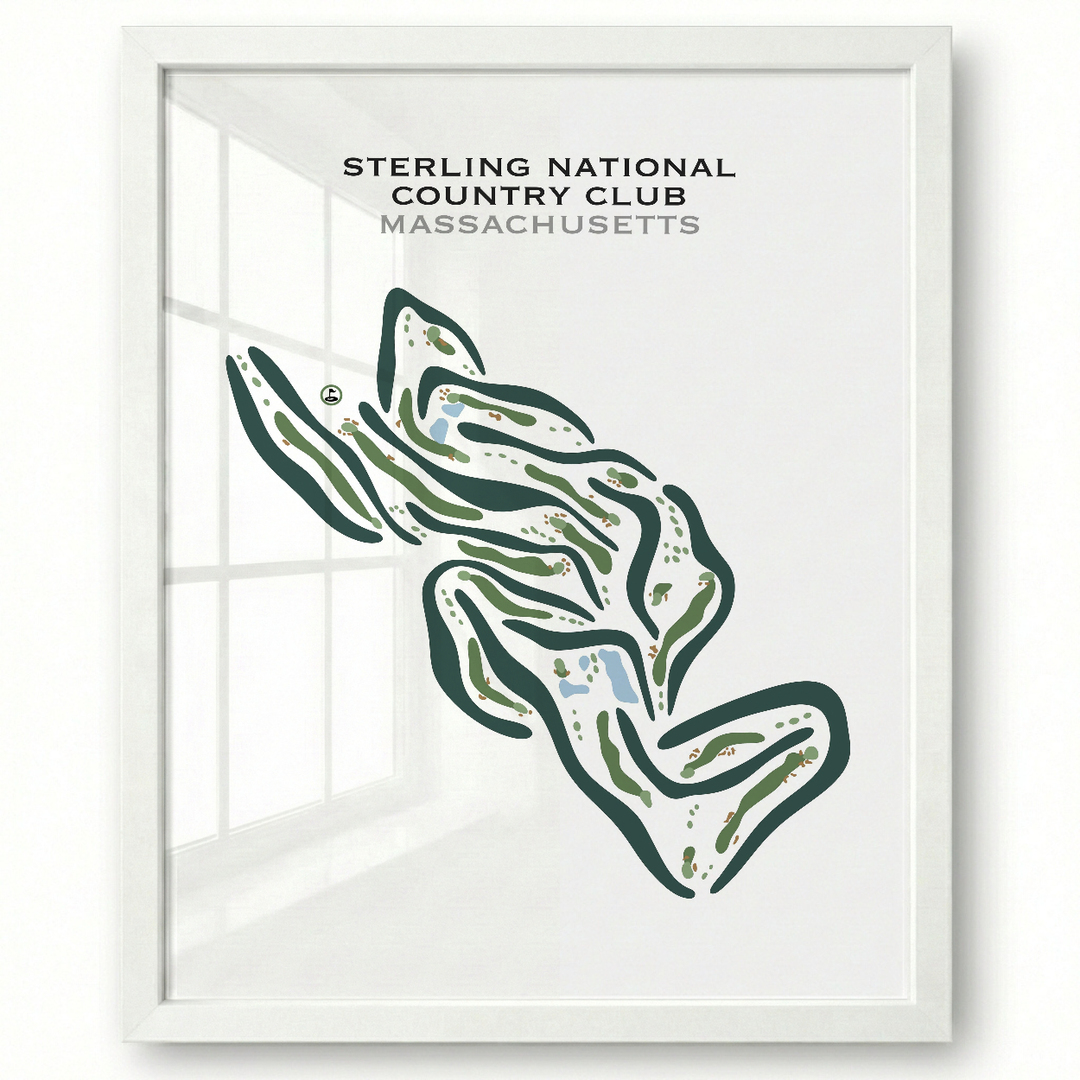 Sterling National Country Club, Massachusetts - Printed Golf Courses