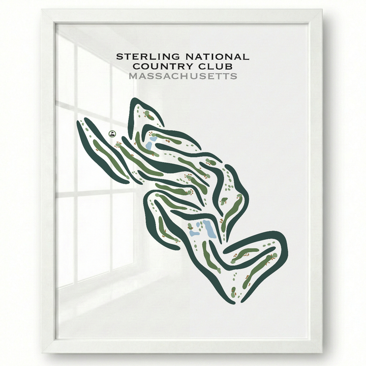 Sterling National Country Club, Massachusetts - Printed Golf Courses