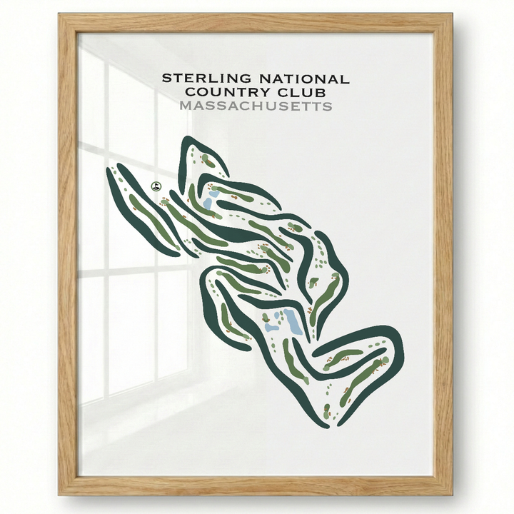 Sterling National Country Club, Massachusetts - Printed Golf Courses