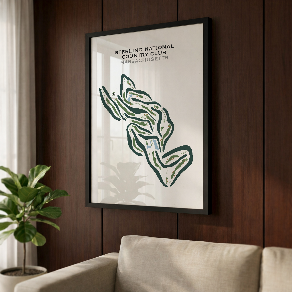 Sterling National Country Club, Massachusetts - Printed Golf Courses