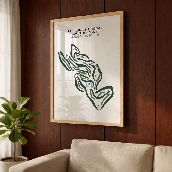 Sterling National Country Club, Massachusetts - Printed Golf Courses