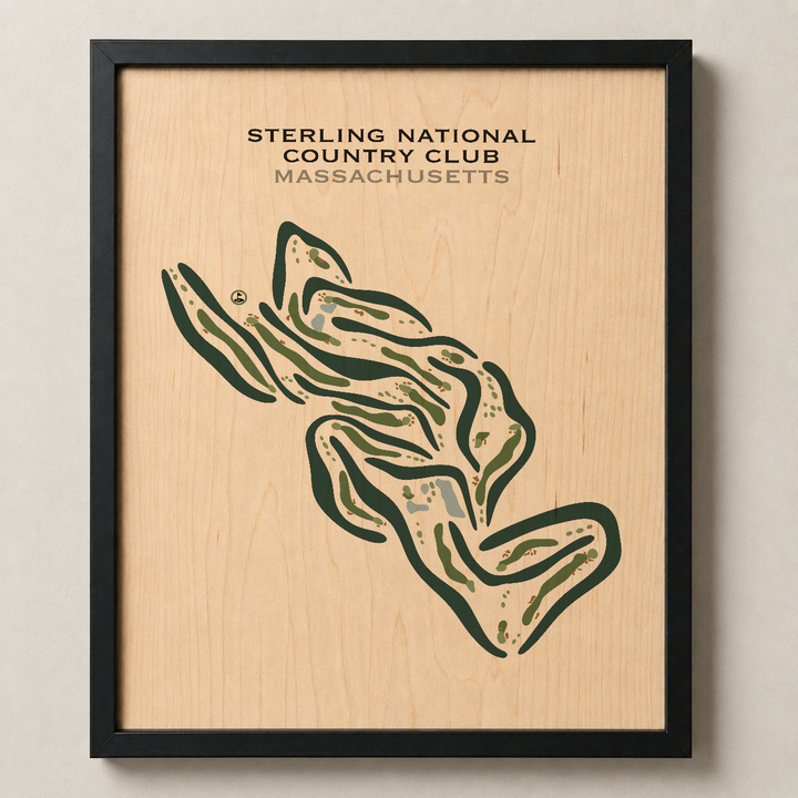 Sterling National Country Club, Massachusetts - Printed Golf Courses
