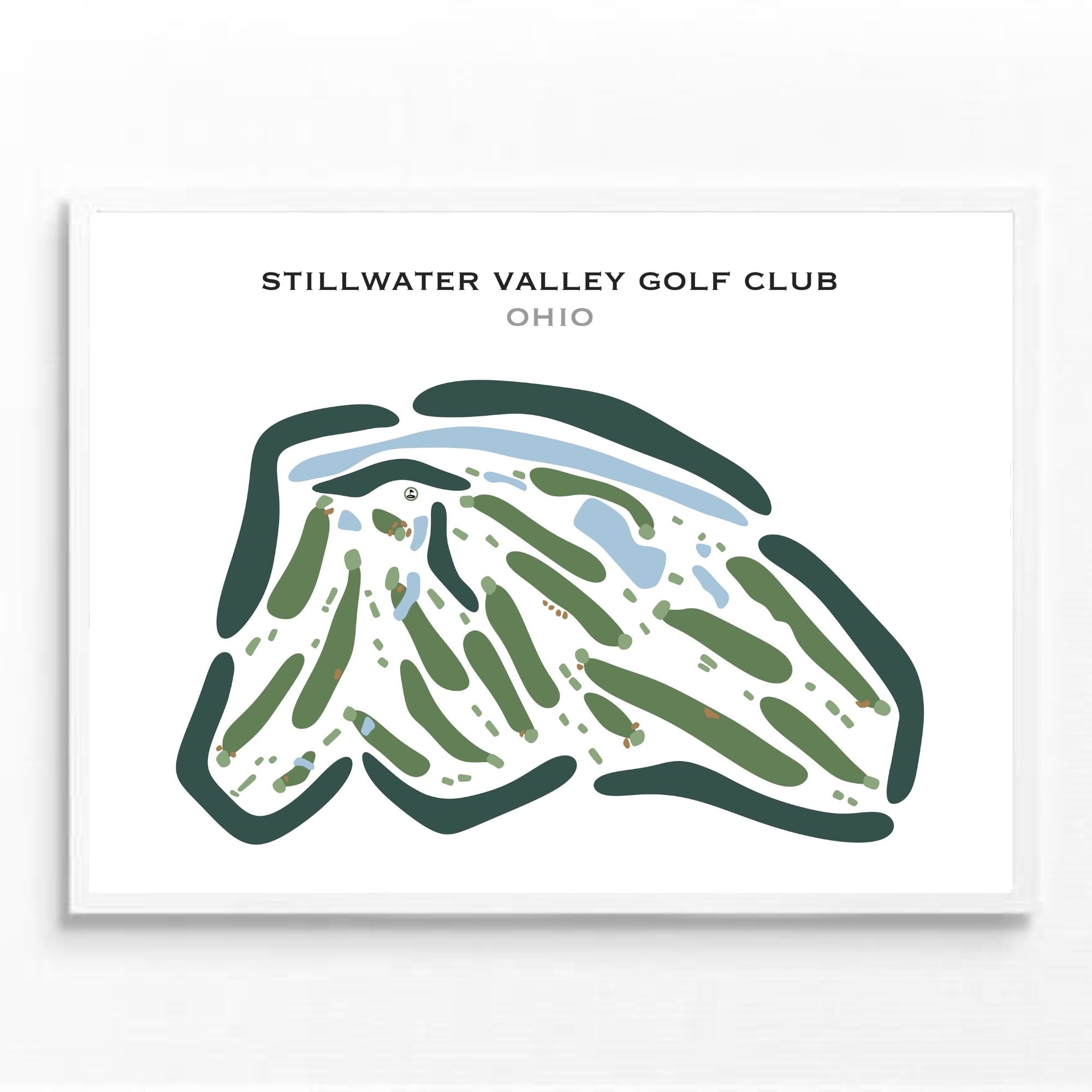 Buy the best printed golf course Stillwater Valley Golf Club, Ohio - Golf  Course Prints