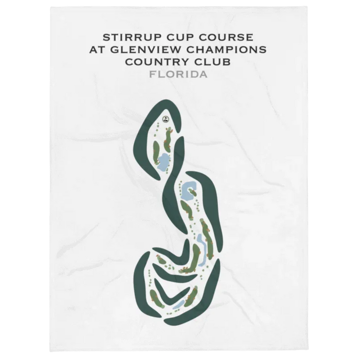 Stirrup Cup Course at Glenview Champions Country Club, Florida - Printed Golf Courses